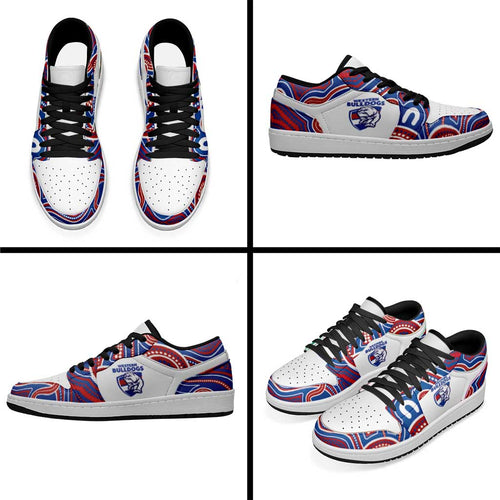 Western Bulldogs Football 2026 Low Sneakers Aboriginal Art