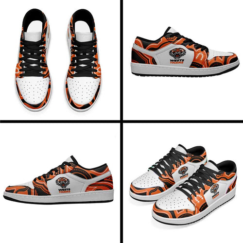 Wests Tigers 2026 Rugby Low Sneakers Aboriginal Art