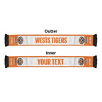 Wests Tigers Rugby Personalised Ruffneck Scarf 2026 Go Champions