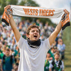 Wests Tigers Rugby Personalised Ruffneck Scarf 2026 Go Champions