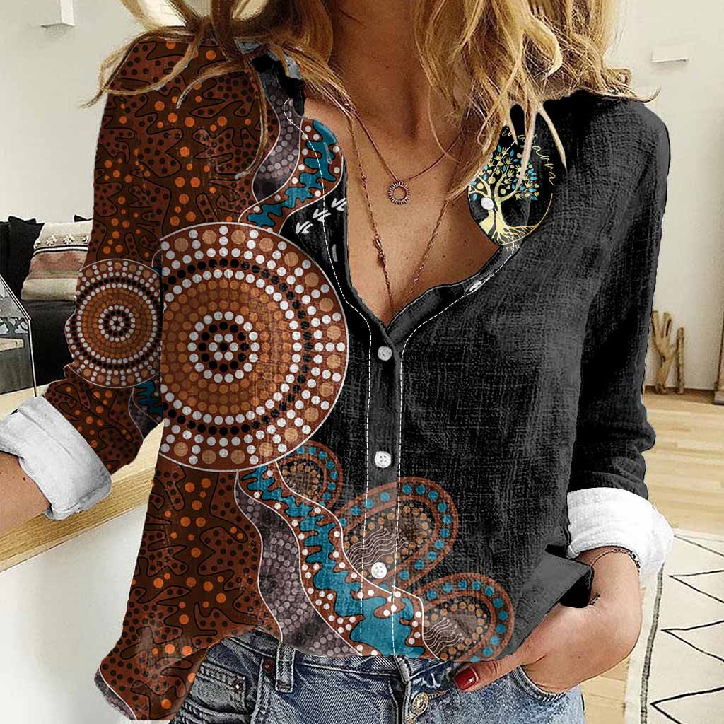 Custom request - tjinatjarra - 18/07/25 -  Women Casual Shirt - LT9