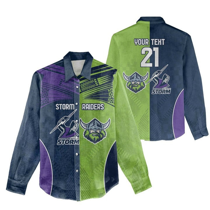 Custom Raiders-Storm Women Casual Shirt LT9