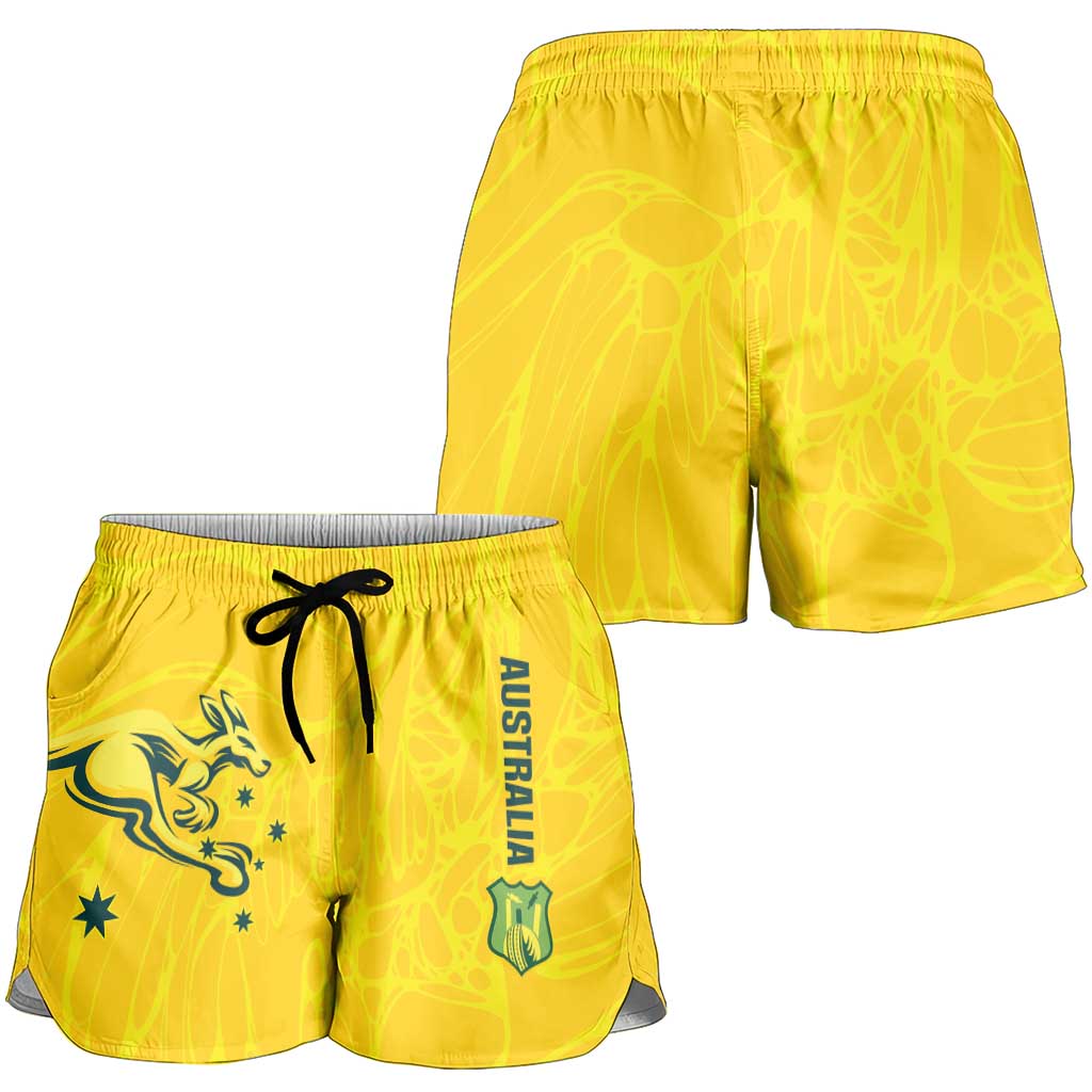 World Cricket Australia Shorts for Women Aussie! Aussie! Oi! Oi! Oi!