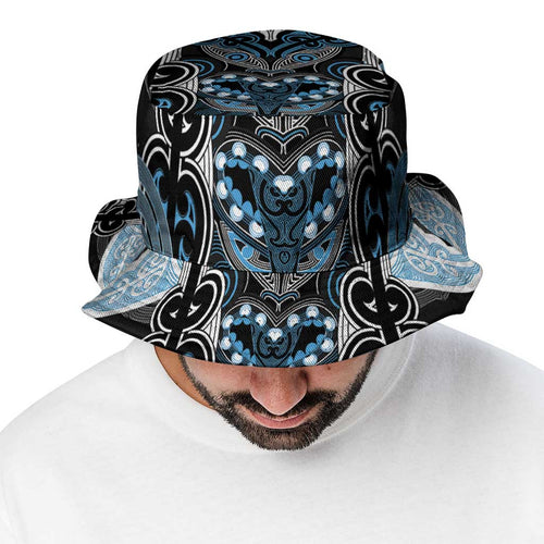 World Cricket New Zealand Bucket Hat Kia kaha nga Potae Pango