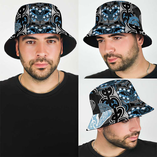 World Cricket New Zealand Bucket Hat Kia kaha nga Potae Pango
