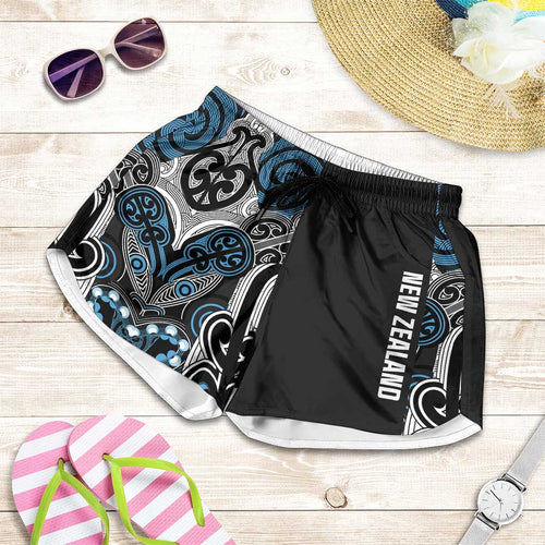 World Cricket New Zealand Shorts for Women Kia kaha nga Potae Pango