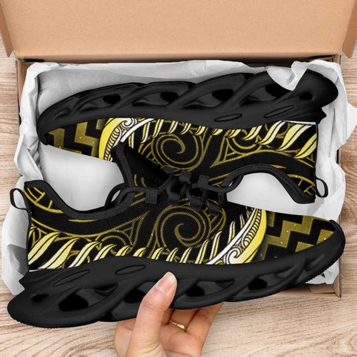 Yellow Matariki New Zealand Clunky Sneakers Maori Poutama Galaxy Vibes