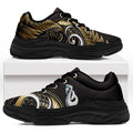 Yellow New Zealand Chunky Sneakers Aotearoa Silver Fern With Manaia Maori Unique
