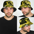 Yellow Ribbon Sarcoma Awareness Month Bucket Hat Aboriginal Art - Aussie Hoodie