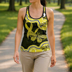 Yellow Ribbon Sarcoma Awareness Month Hollow Tank Top Aboriginal Art - Aussie Hoodie