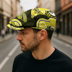 Yellow Ribbon Sarcoma Awareness Month Jeff Hat Aboriginal Art - Aussie Hoodie