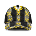 Yellow Taniko Aotearoa Baseball Net Cap Niho Taniwha Mix Poutama - Aussie Hoodie