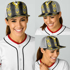 Yellow Taniko Aotearoa Baseball Net Cap Niho Taniwha Mix Poutama - Aussie Hoodie