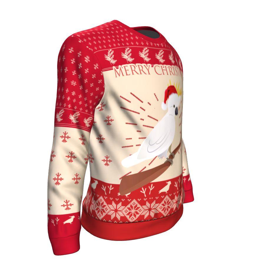 christmas-sweater-cockatoo-shirt-merry-christmas-unisex