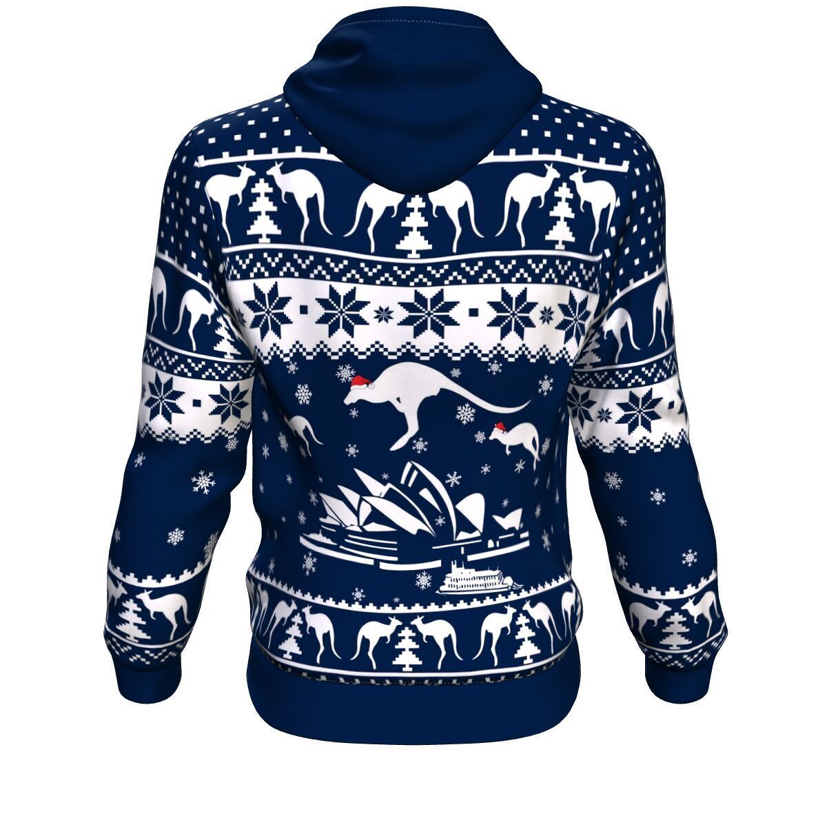 christmas-hoodie-sydney-opera-hoodie-kangaroo-snowflakes-unisex