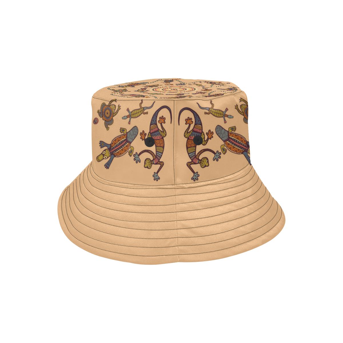 aboriginal-bucket-hat-kangaroo-turtle-crocodile-australian-animals