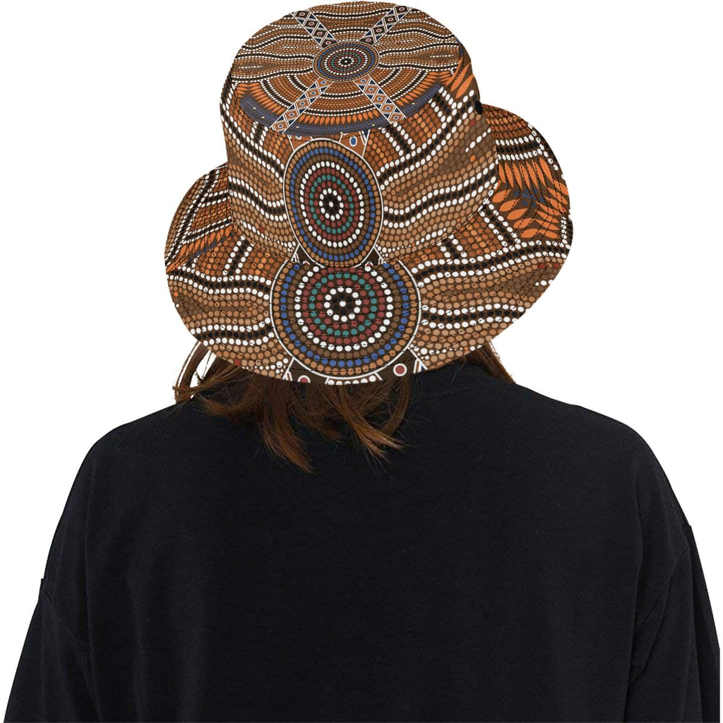 bucket-hat-aboriginal-dot-painting-hat-ver01