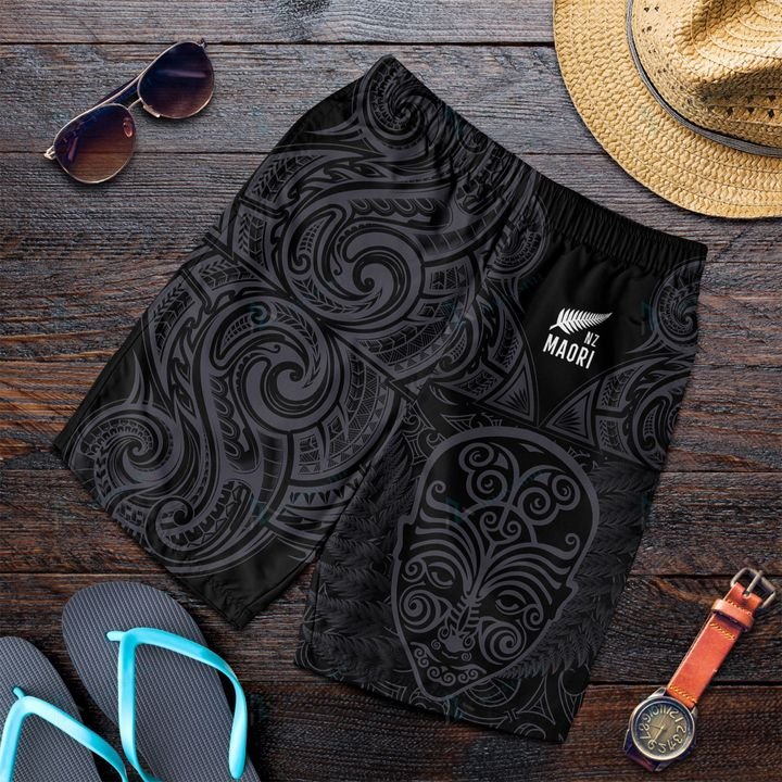 aotearoa-men-shorts-maori-manaia-warrior-silver-fern