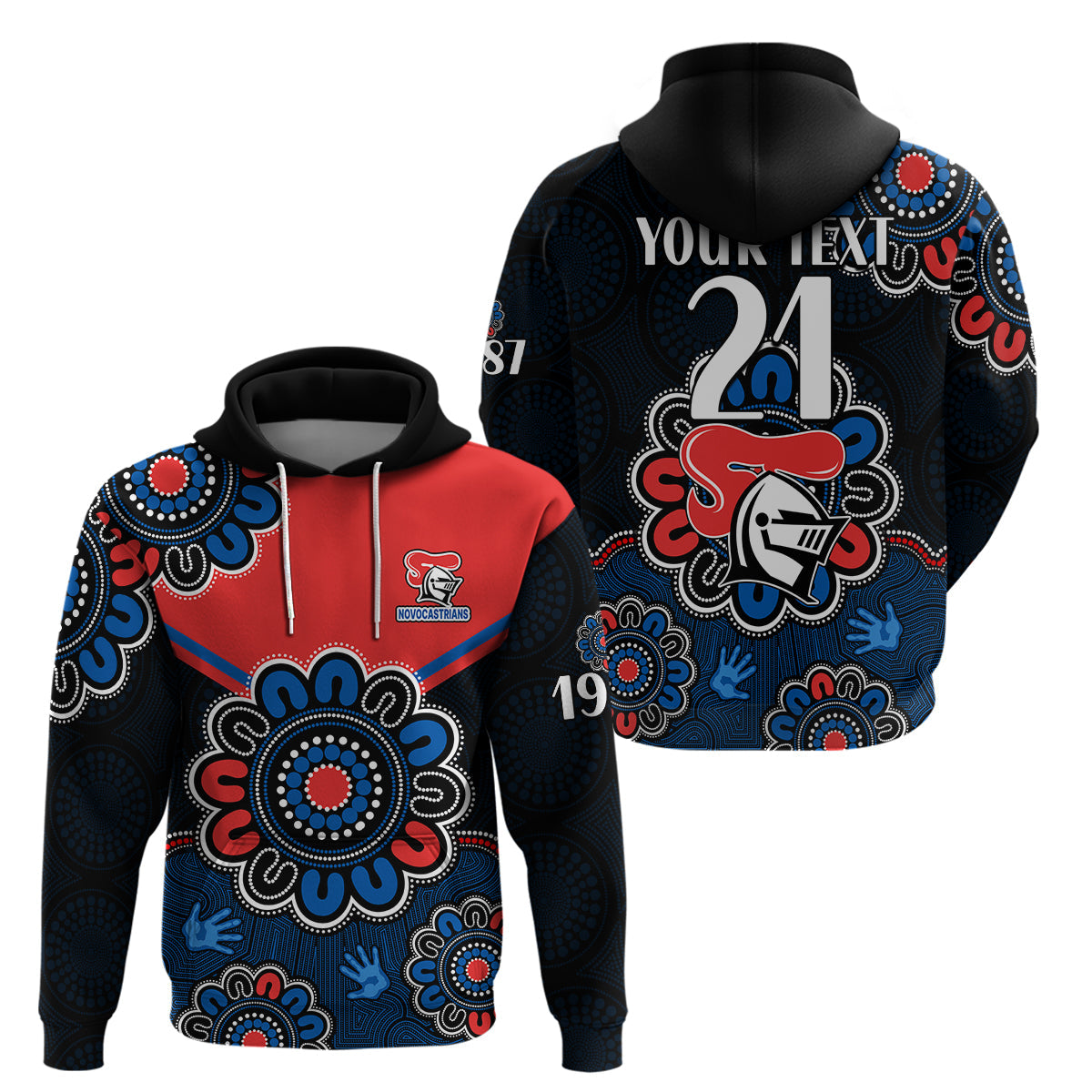 custom-personalised-nrl-newcastle-knights-rugby-novocastrians-1987-aboriginal-hoodie
