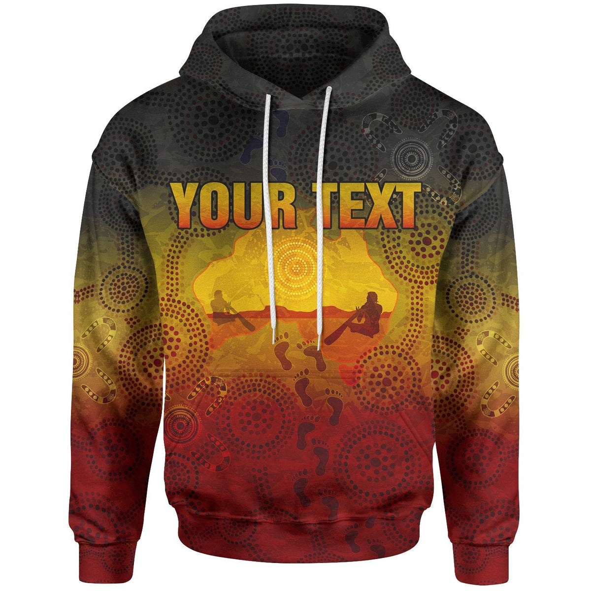 custom-aboriginal-kid-hoodie-australian-map-with-indigenous-color