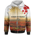 [Custom] Anzac Day 2021 Zip-Up Hoodie - We Will Remember Them