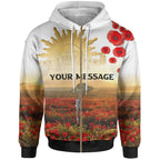[Custom] Anzac Day 2021 Zip-Up Hoodie - We Will Remember Them