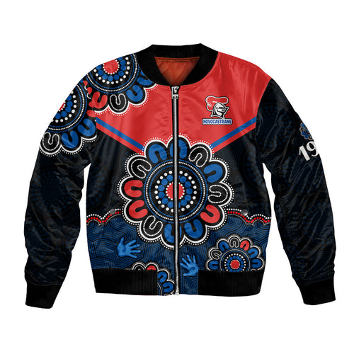 custom-personalised-nrl-newcastle-knights-rugby-novocastrians-1987-aboriginal-bomber-jacket
