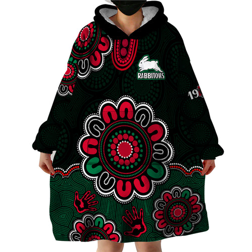 nrl-rabbitohs-rugby-wearable-blanket-hoodie-the-bunnies-1908-aboriginal