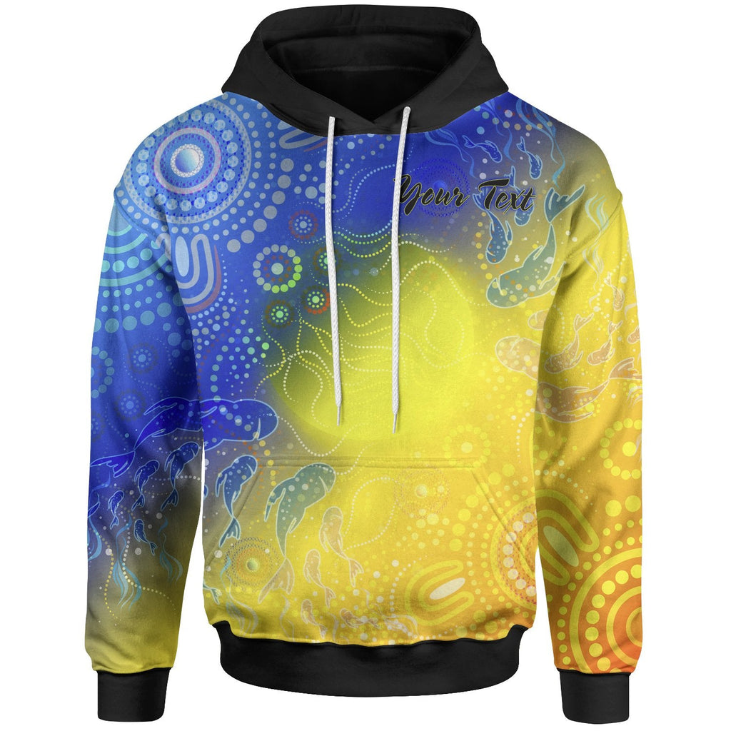 [Custom Text] Aboriginal Hoodie - Indigenous Fishing