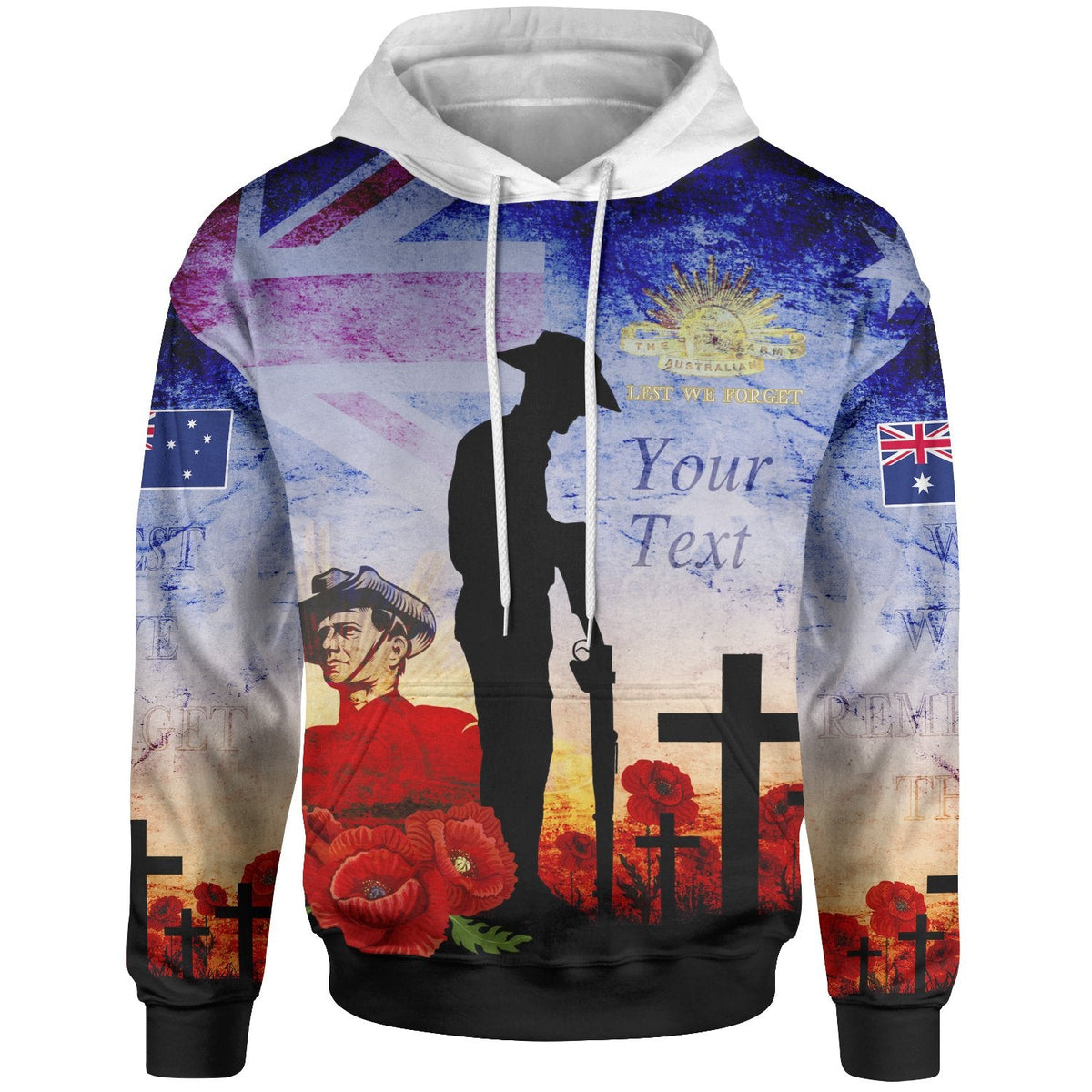 [Custom] Anzac Hoodie - Anzac 2020 Lest We Forget The Australian Army