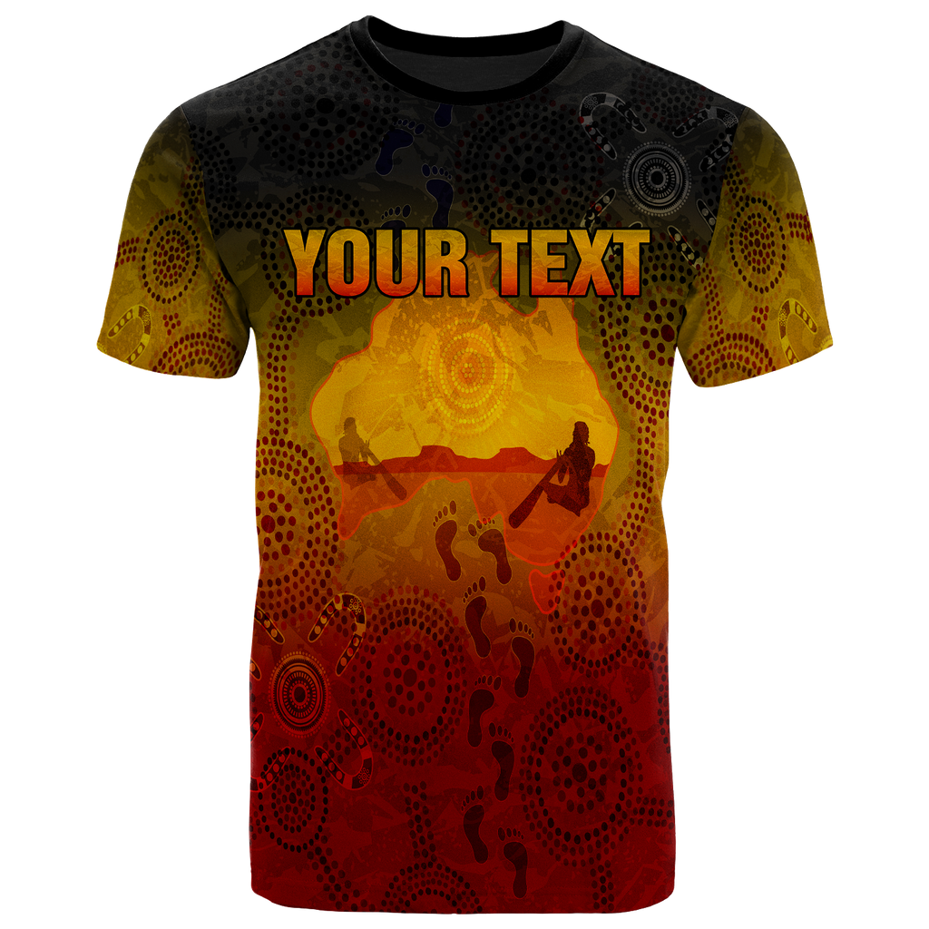 custom-aboriginal-kid-t-shirts-australian-map-with-indigenous-color