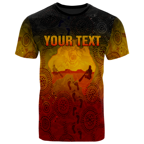 custom-aboriginal-kid-t-shirts-australian-map-with-indigenous-color