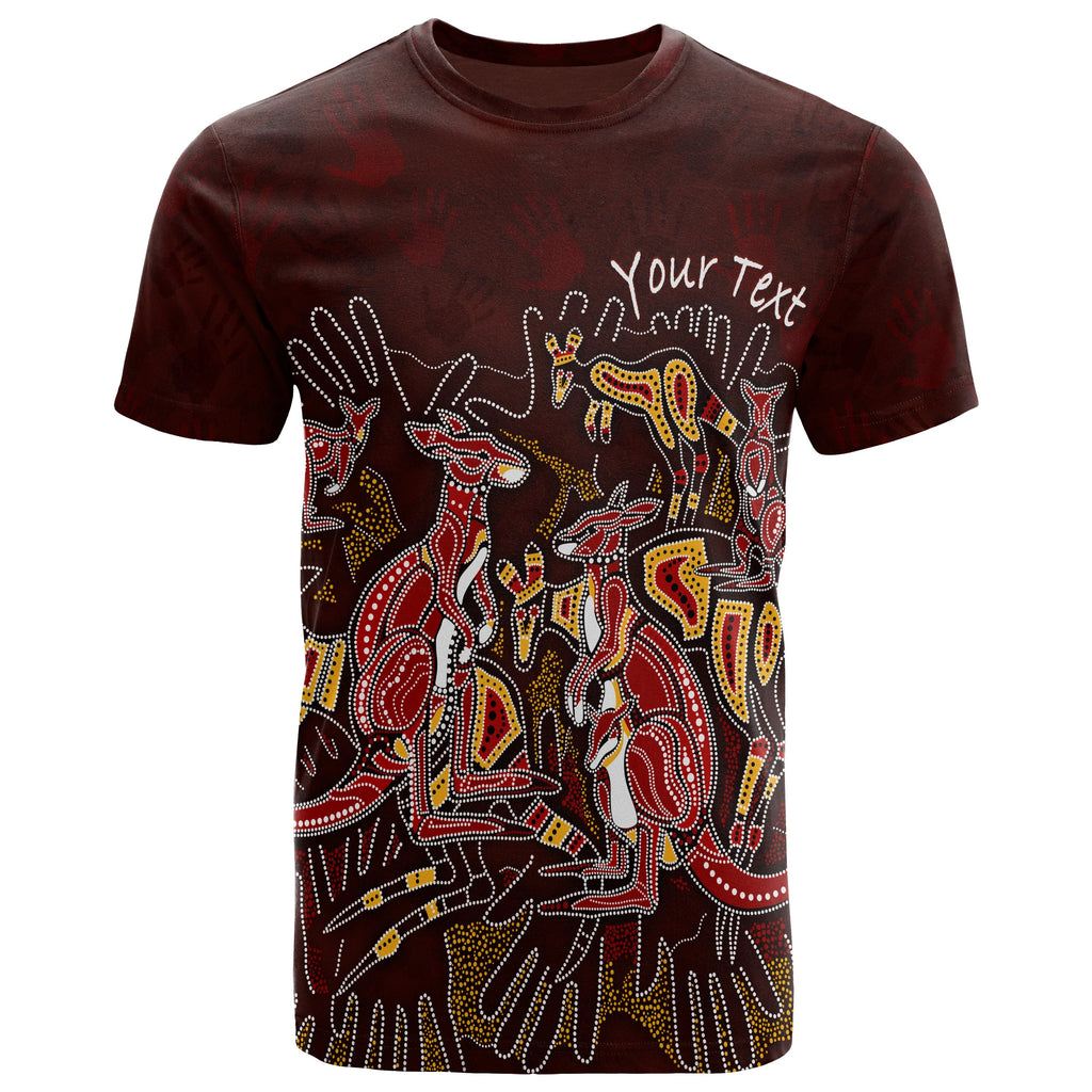 custom-aboriginal-t-shirts-kangaroo-family-with-hand-art