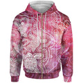 aboriginal-hoodie-zip-up-sea-turtle-with-indigenous-patterns-pink