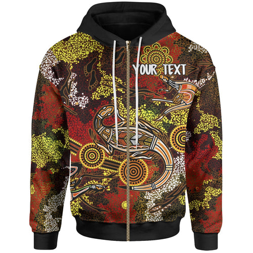 custom-aboriginal-zip-up-hoodie-kangaroo-and-lizard-dot-painting-art