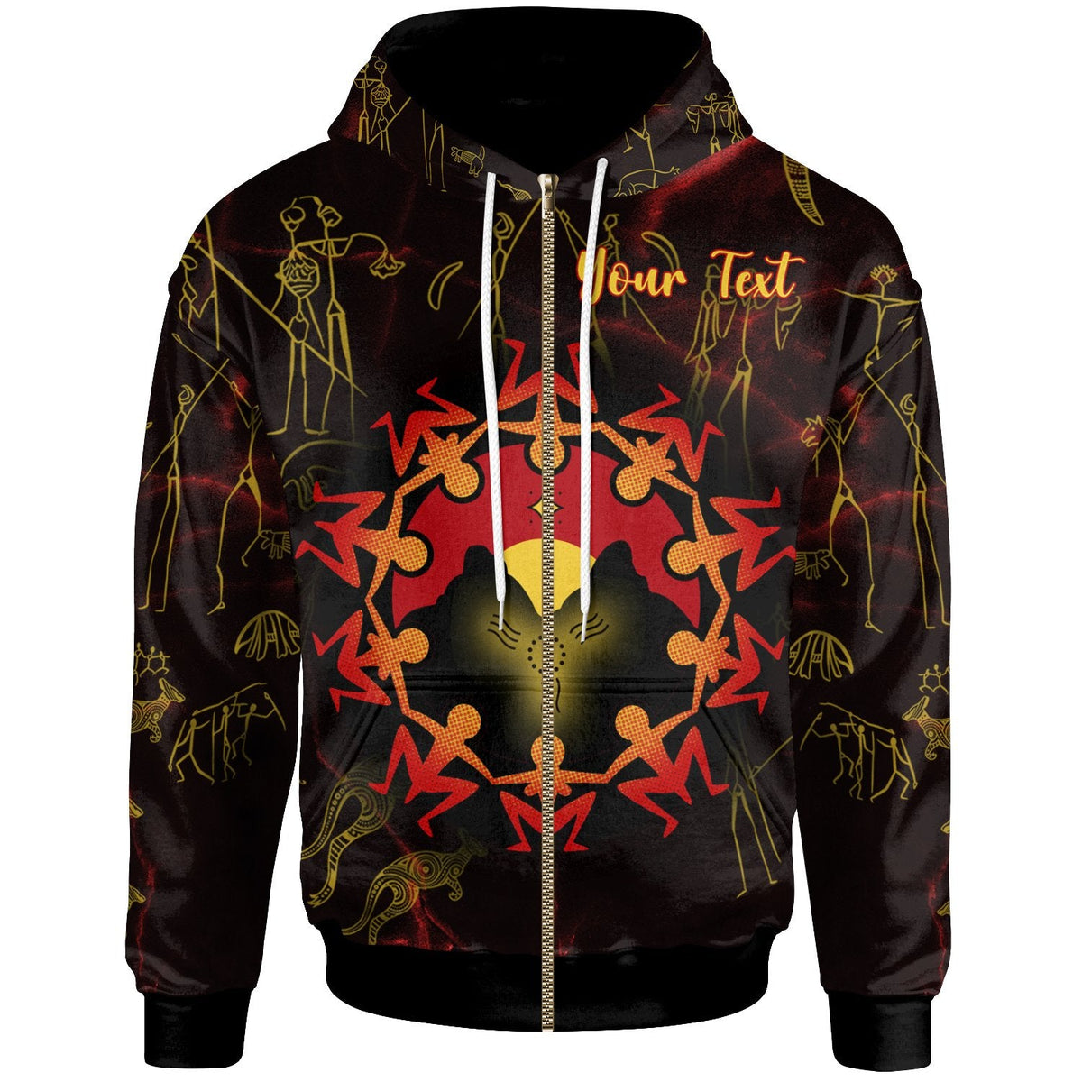 custom-aboriginal-zip-up-hoodie-australia-map-and-indigenous-flag