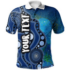 custom-text-kid-aboriginal-polo-australia-indigenous-flag-circle-dot-painting-art-blue