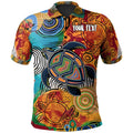 aboriginal-personalised-polo-shirt-turtle-indigenous-art