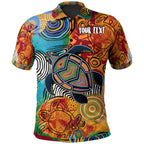 aboriginal-personalised-polo-shirt-turtle-indigenous-art