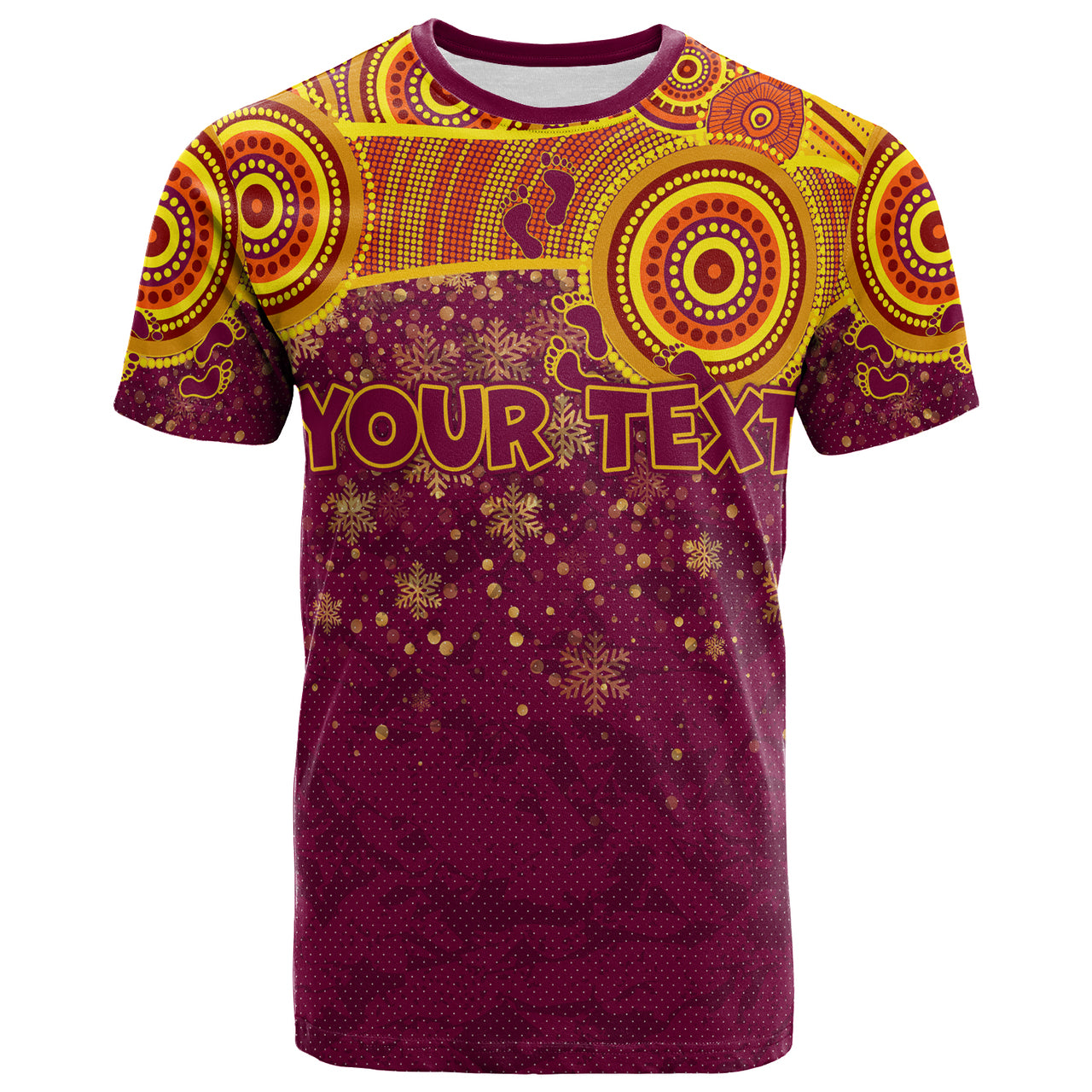 broncos-christmas-rugby-t-shirt-custom-indigenous-broncos-footprints-t-shirt