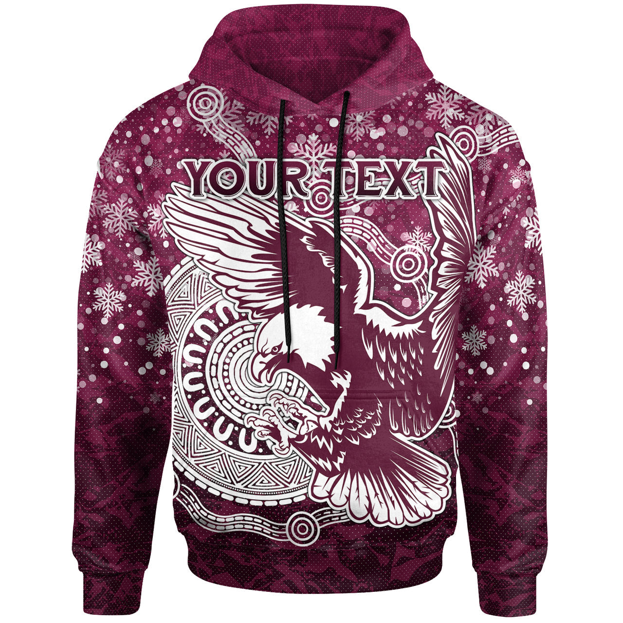 sea-eagles-christmas-rugby-hoodie-custom-christmas-super-eagles-hoodie