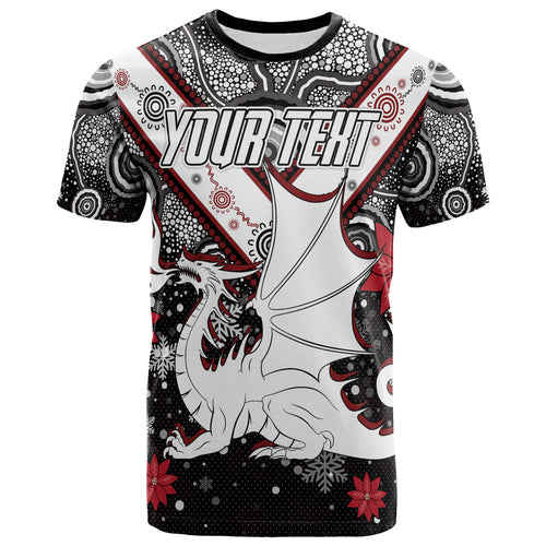 st-george-christmas-t-shirt-custom-christmas-indigenous-dragons-t-shirt