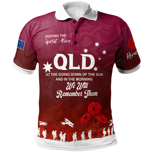 australia-queensland-anzac-custom-polo-shirt-keeping-the-spirit-alive-polo-shirt