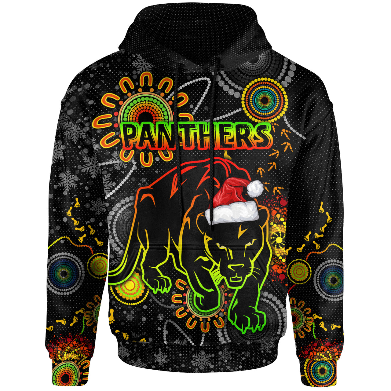 panthers-christmas-rugby-hoodie-custom-indigenous-black-panthers-hoodie