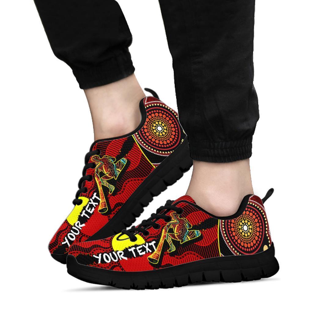 custom-sneakers-australia-aboriginal-dots-with-didgeridoo-black