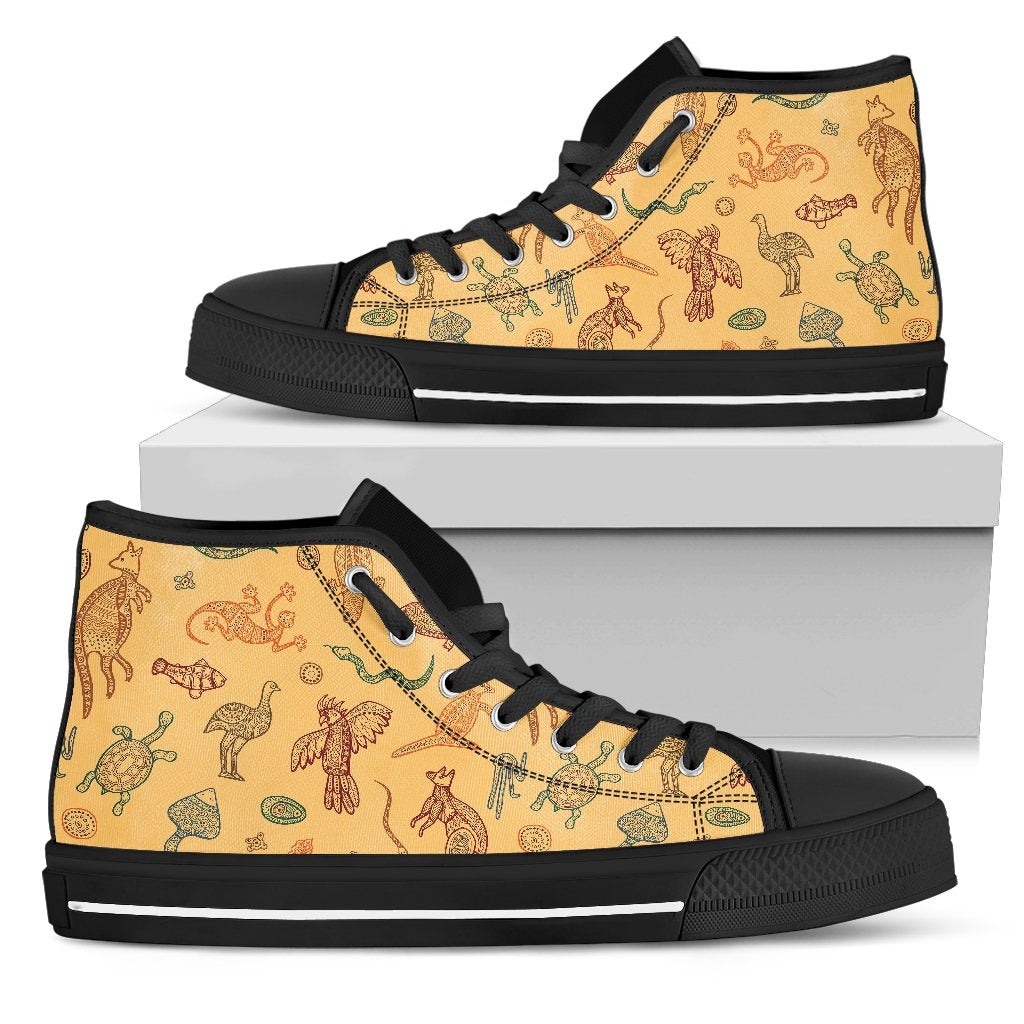 canvas-shoes-australian-animals-shoes-high-top
