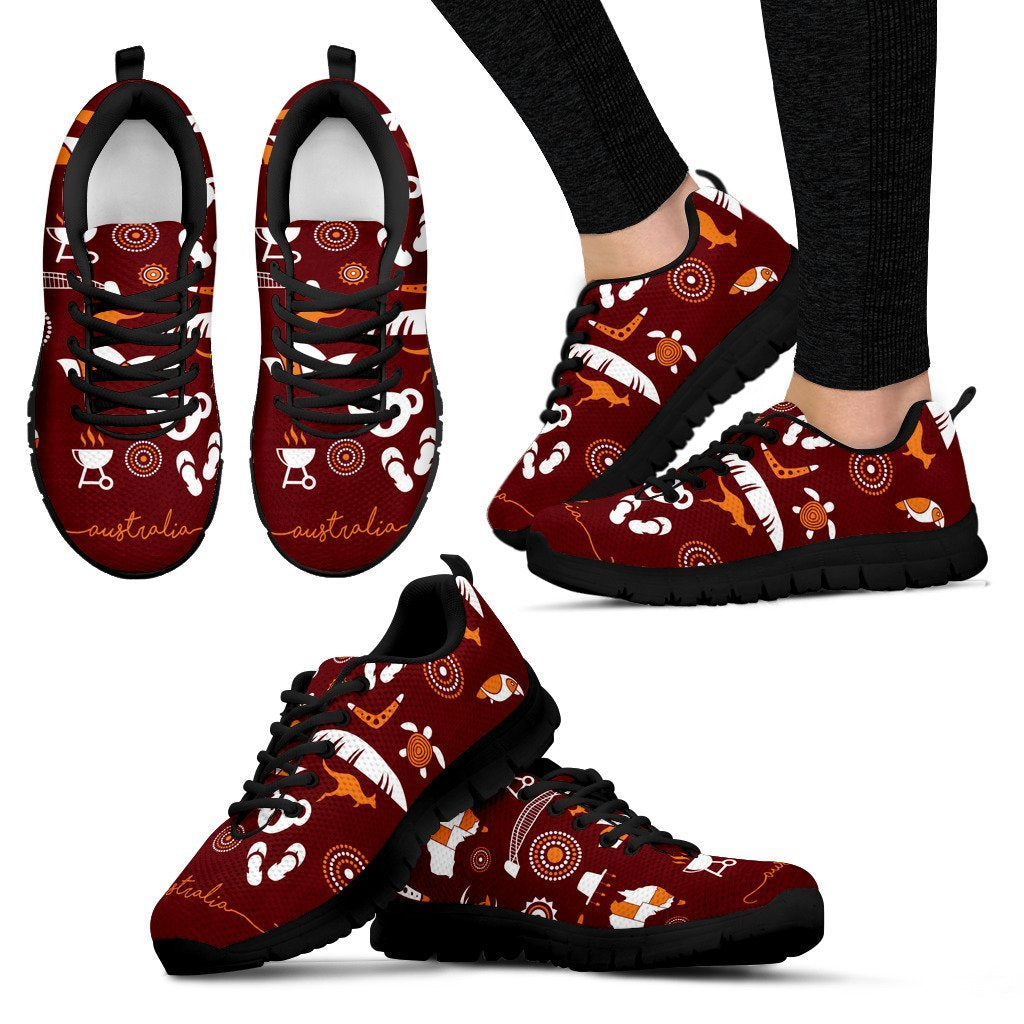 aboriginal-sneakers-kangaroo-boomerang-circle-dot-painting