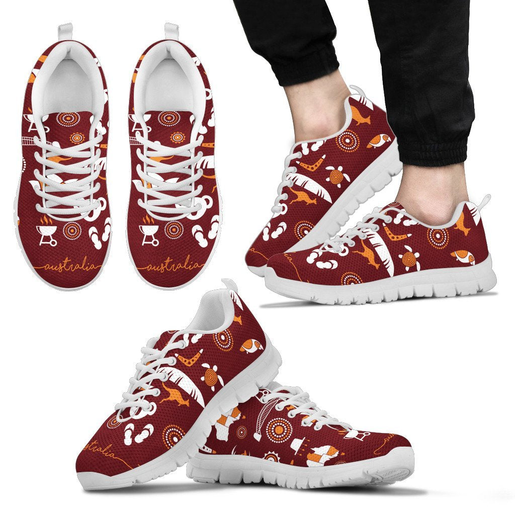 aboriginal-sneakers-kangaroo-boomerang-circle-dot-painting