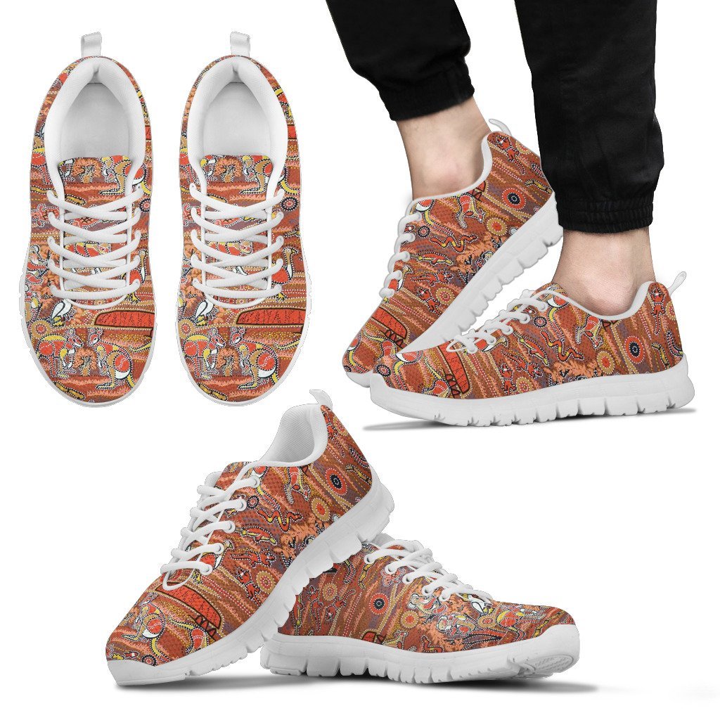 aboriginal-sneakers-koala-kangaroo-patterns-indigenous-dot-ver02