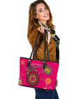 sydney-small-leather-tote-sixers-indigenous-magenta